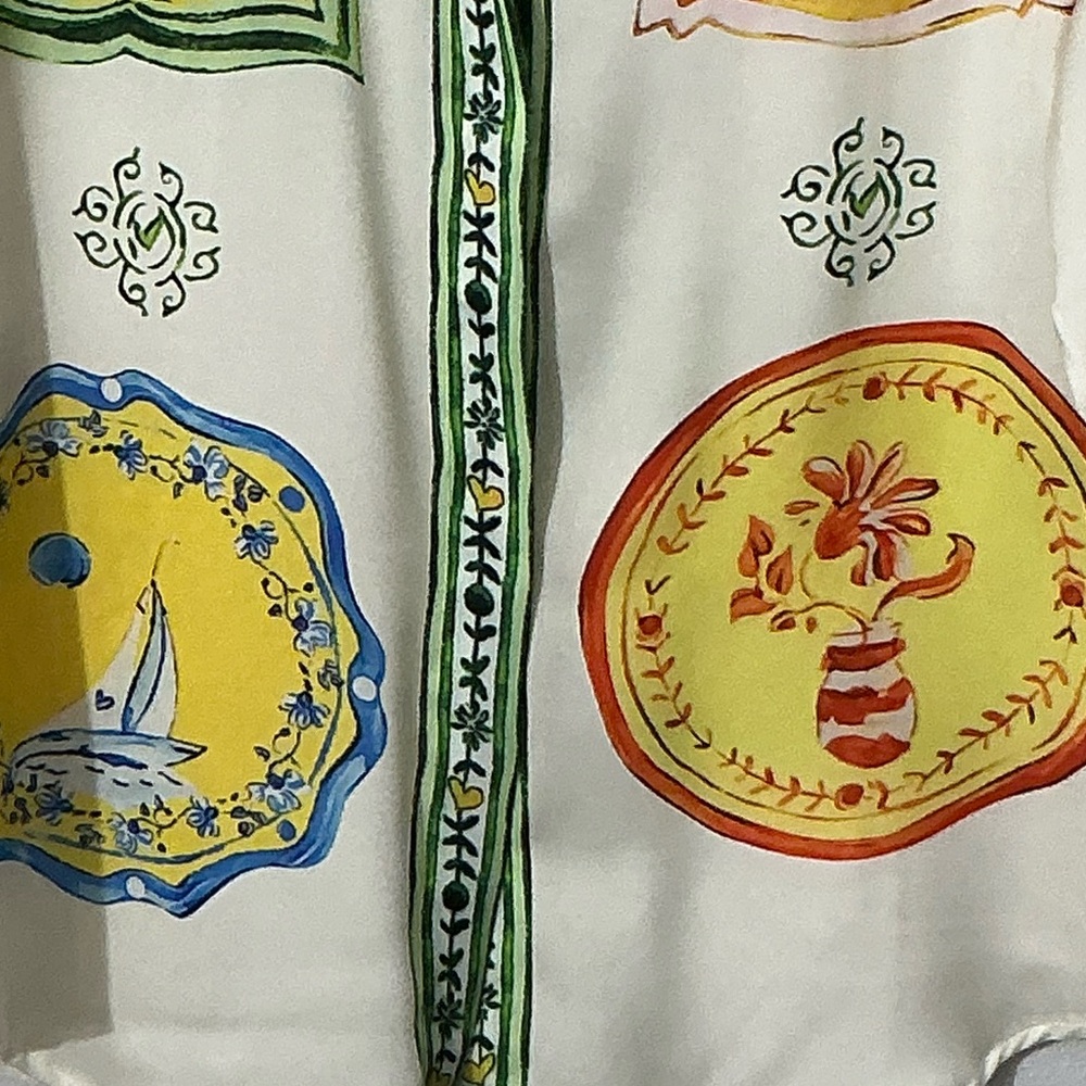 Mediterranean Medallion 2 Piece Short Set S $100 Retail NWOT - Picture 6 of 15